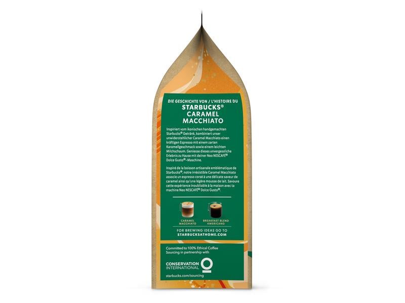 NEO by Nescafé Dolce Gusto Sachets Starbucks Caramel Macchi Sachets für die Nescafé Dolce Gusto NEO Kaffeemaschine von Delonghi