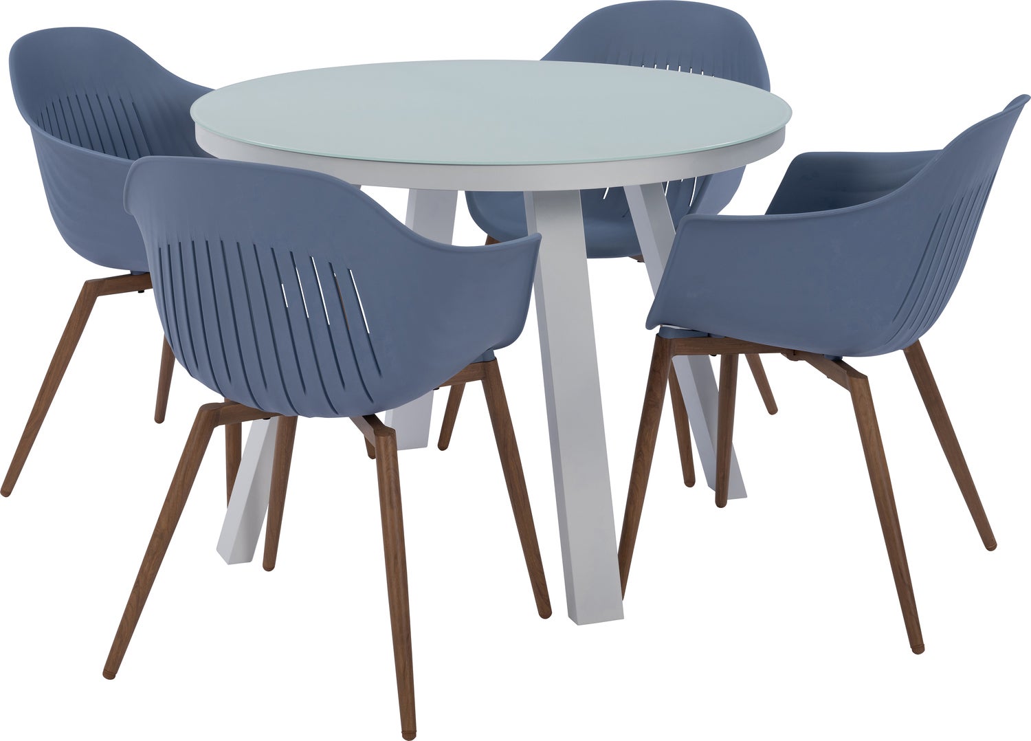 Intratuin eettafel Levi wit D 100 H 76 cm