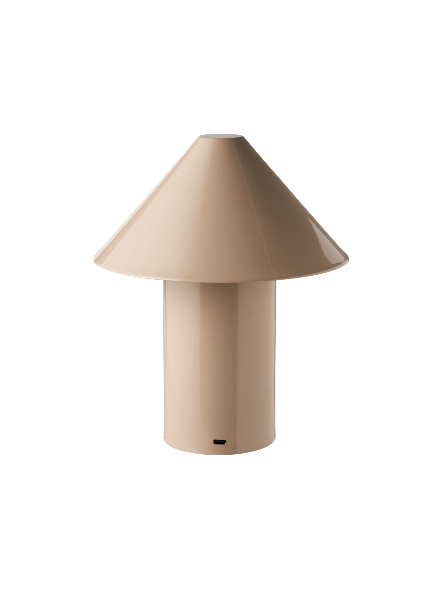 Bordlampe | Jern. Ø18 x 21,5 cm. Med USB. | Dusty Green