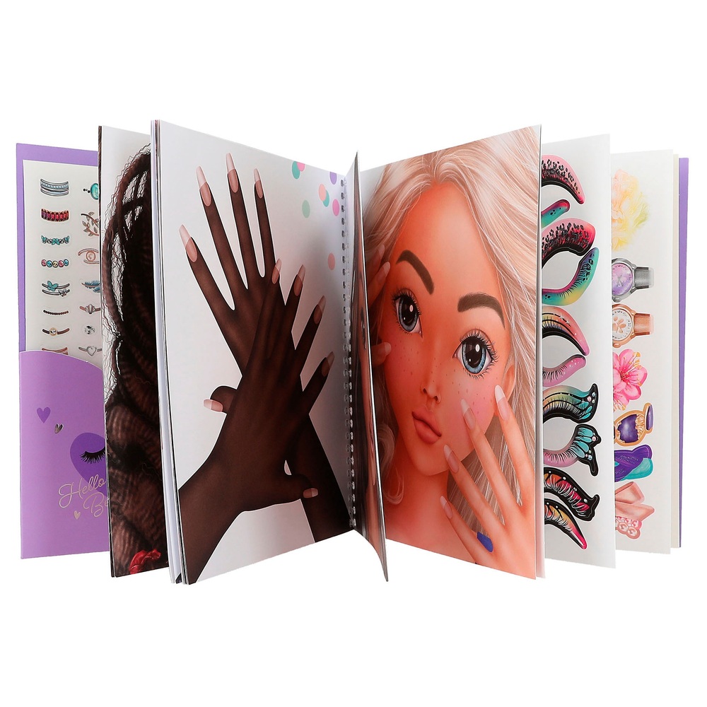 TOPModel Anzieh- und Schönheits-Stickerbuch