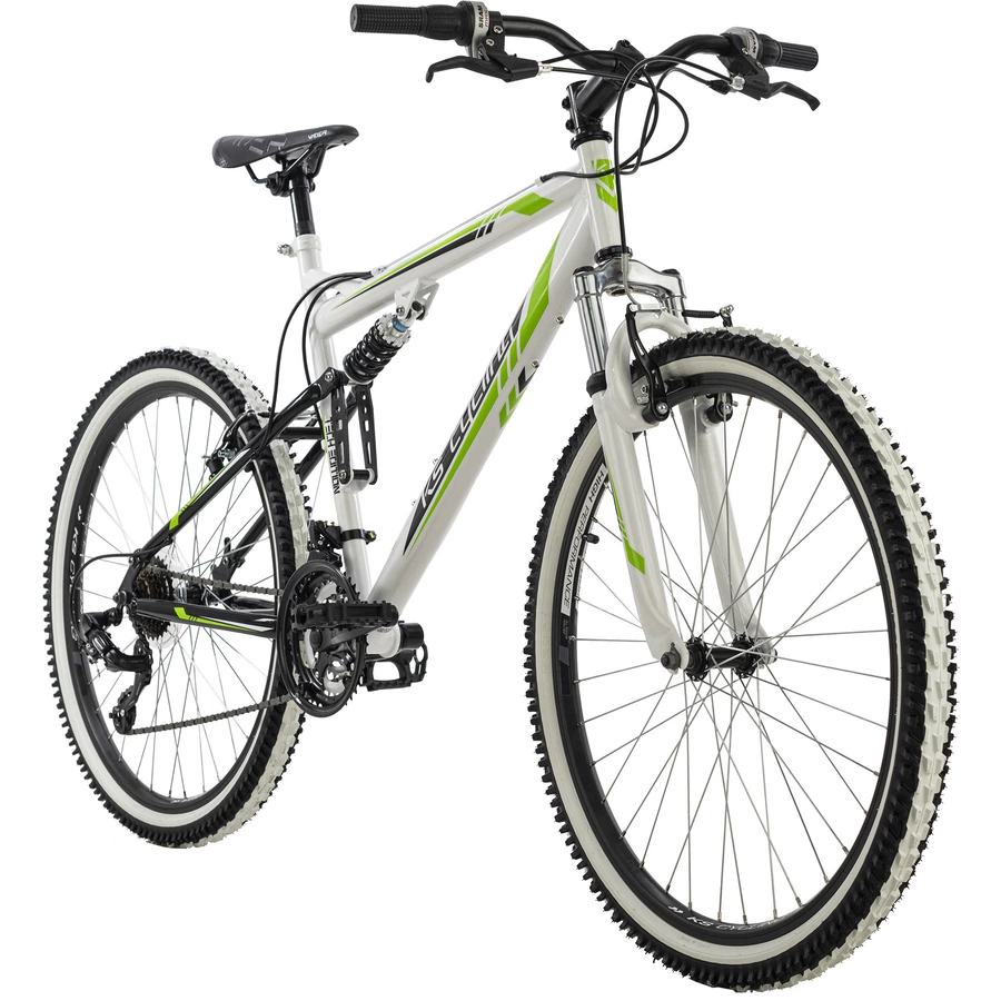 KS Cycling Mountainbike Fully 26 Zoll Scrawler Weiß