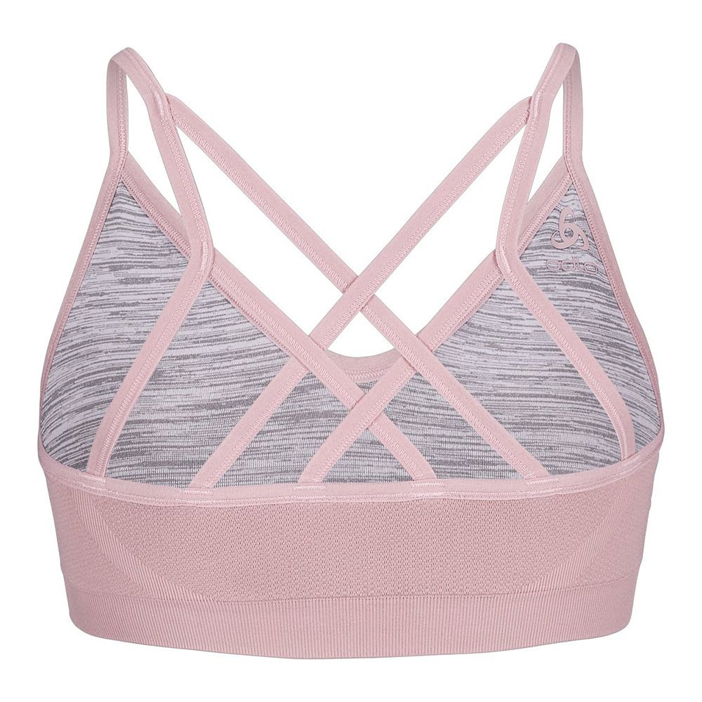 Odlo SEAMLESS SOFT - Brassière Femme pale mauve - grey melange