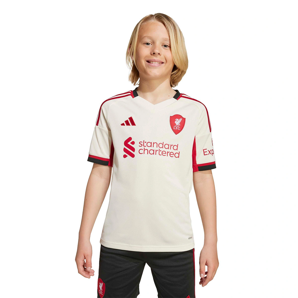 Camisola adidas Liverpool FC Segundo Equipamento 2025-2026 Criança