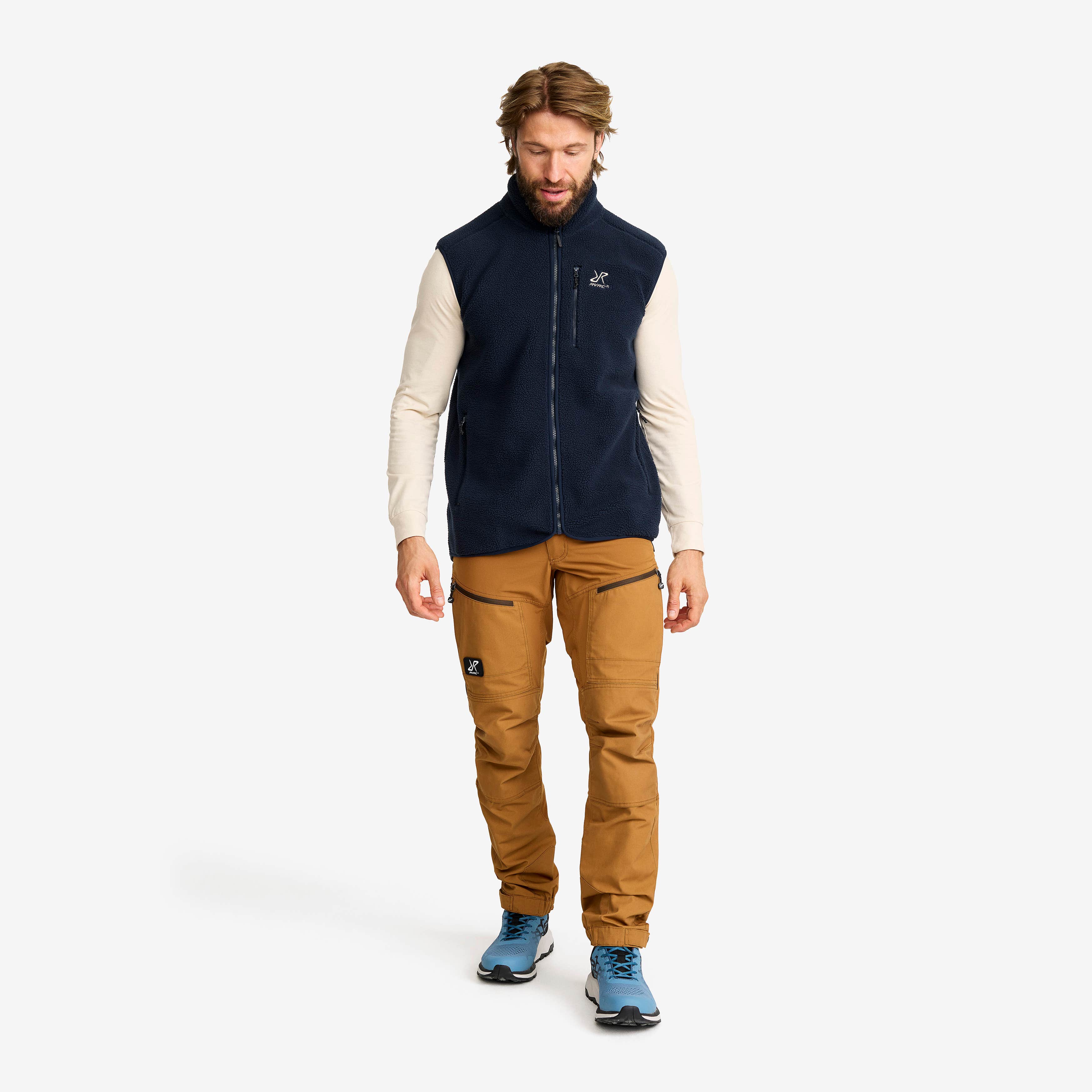 Canyon Full-zip Pile Fleece Vest Herre Navy