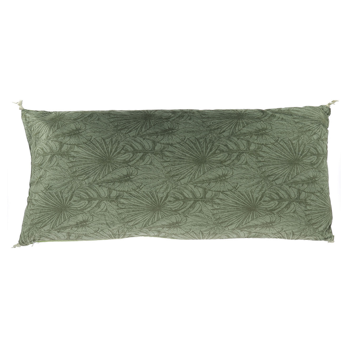 En Fil d'Indienne Housse de coussin Goa olive - 50x100 cm