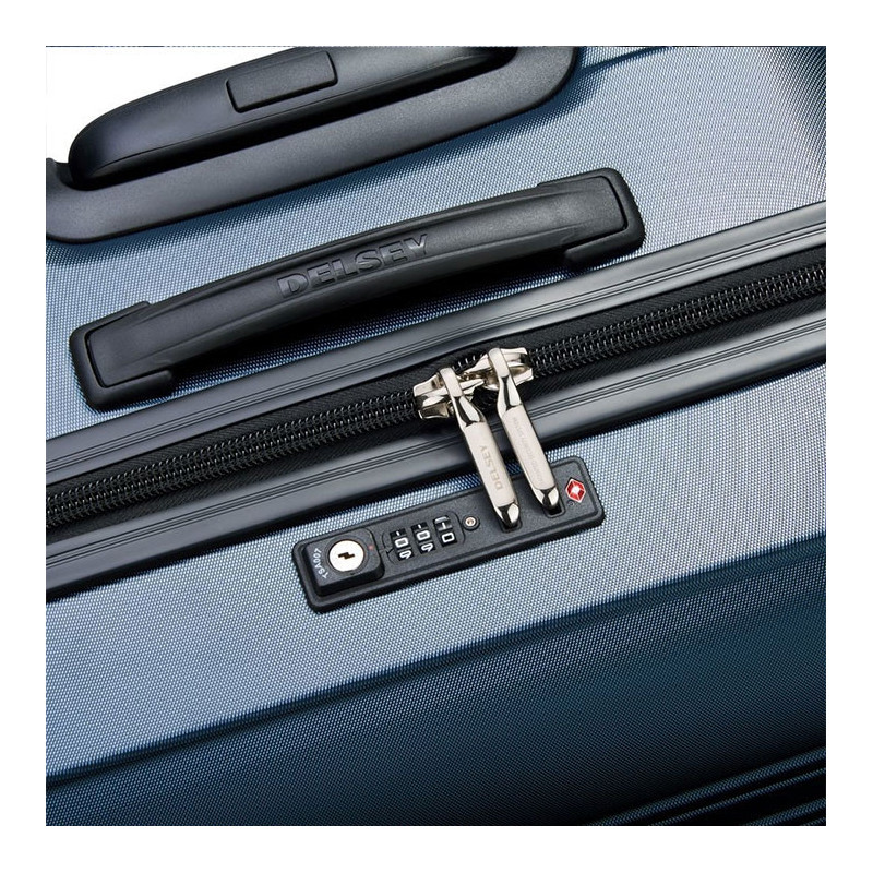 Valise cabine rigide slim Segur 2.0 55 cm Bleu