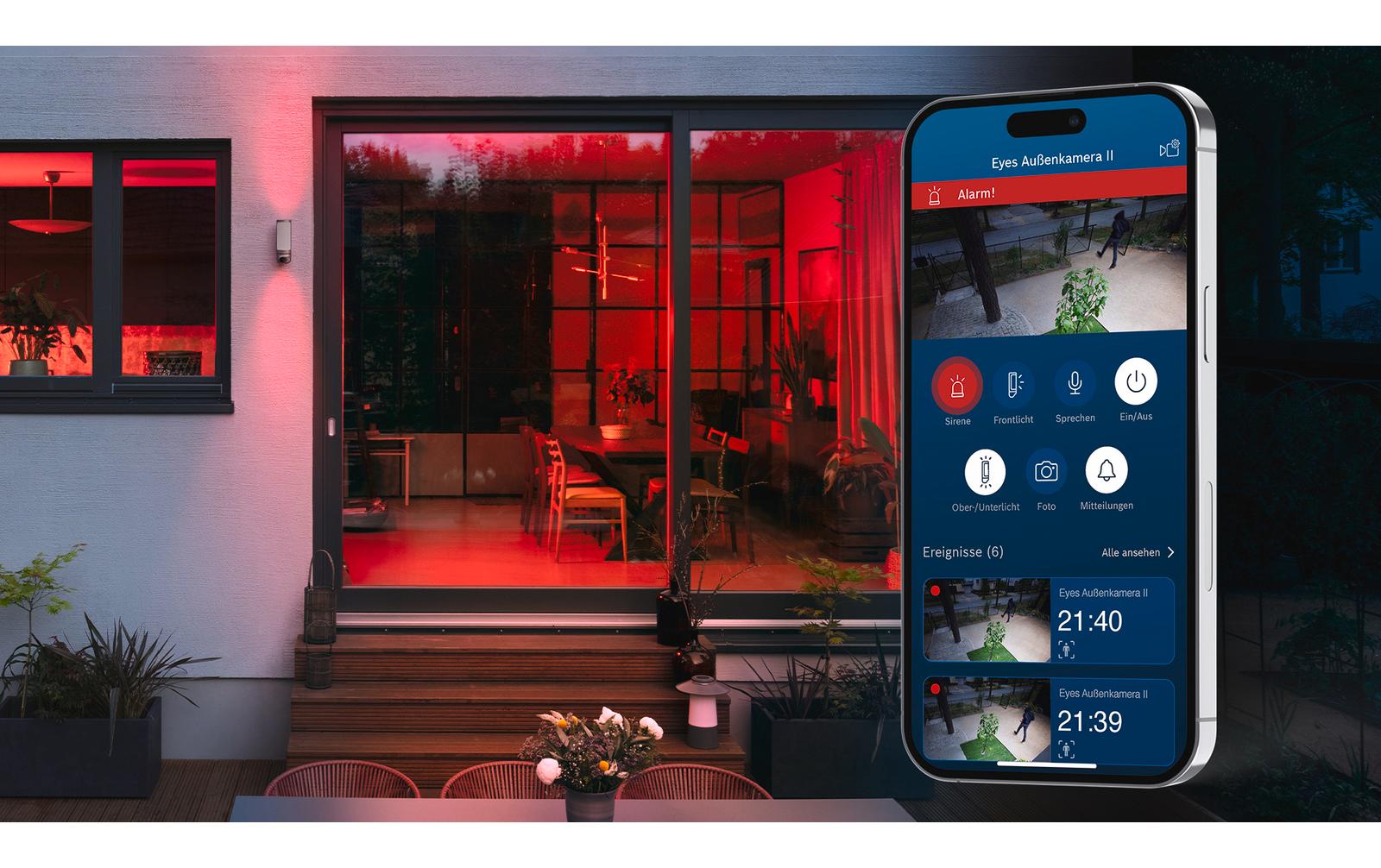 Smart Home Eyes Aussenkamera II<br>Smart Home Kamera für den Aussenbereich