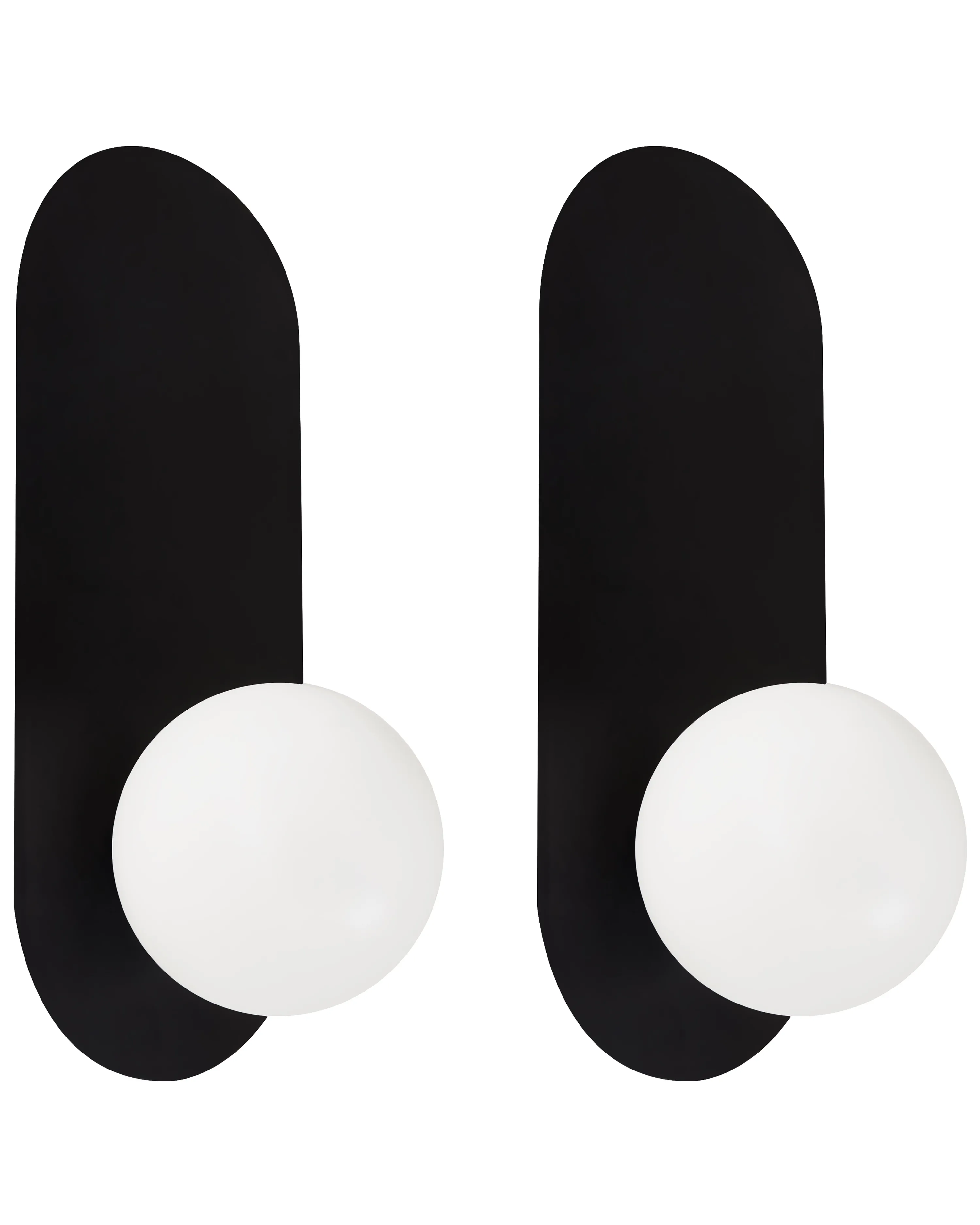 Set van 2 wandlampen LEISI Zwart