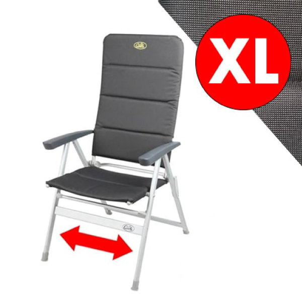 Fauteuil matelassé alu Grenoble  XL CAMP4