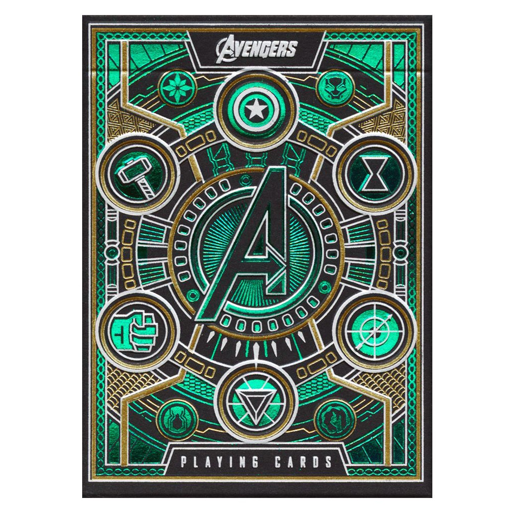 Cartes à jouer Theory11 - Avengers - Edition Verte