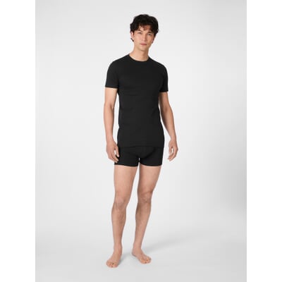 Herren-American-Shirt, Schwarz
