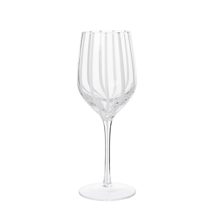 Broste Copenhagen - Stripe Weissweinglas