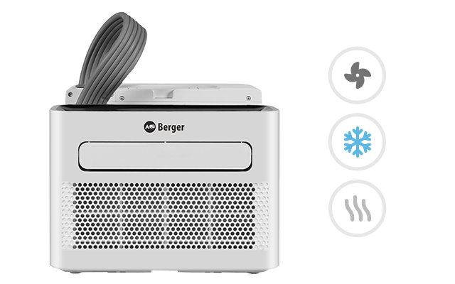 Berger Arktar 5000 Pro mobile Split-Klimaanlage mit Heizung 5.000 BTU 1.465 W / 560 W