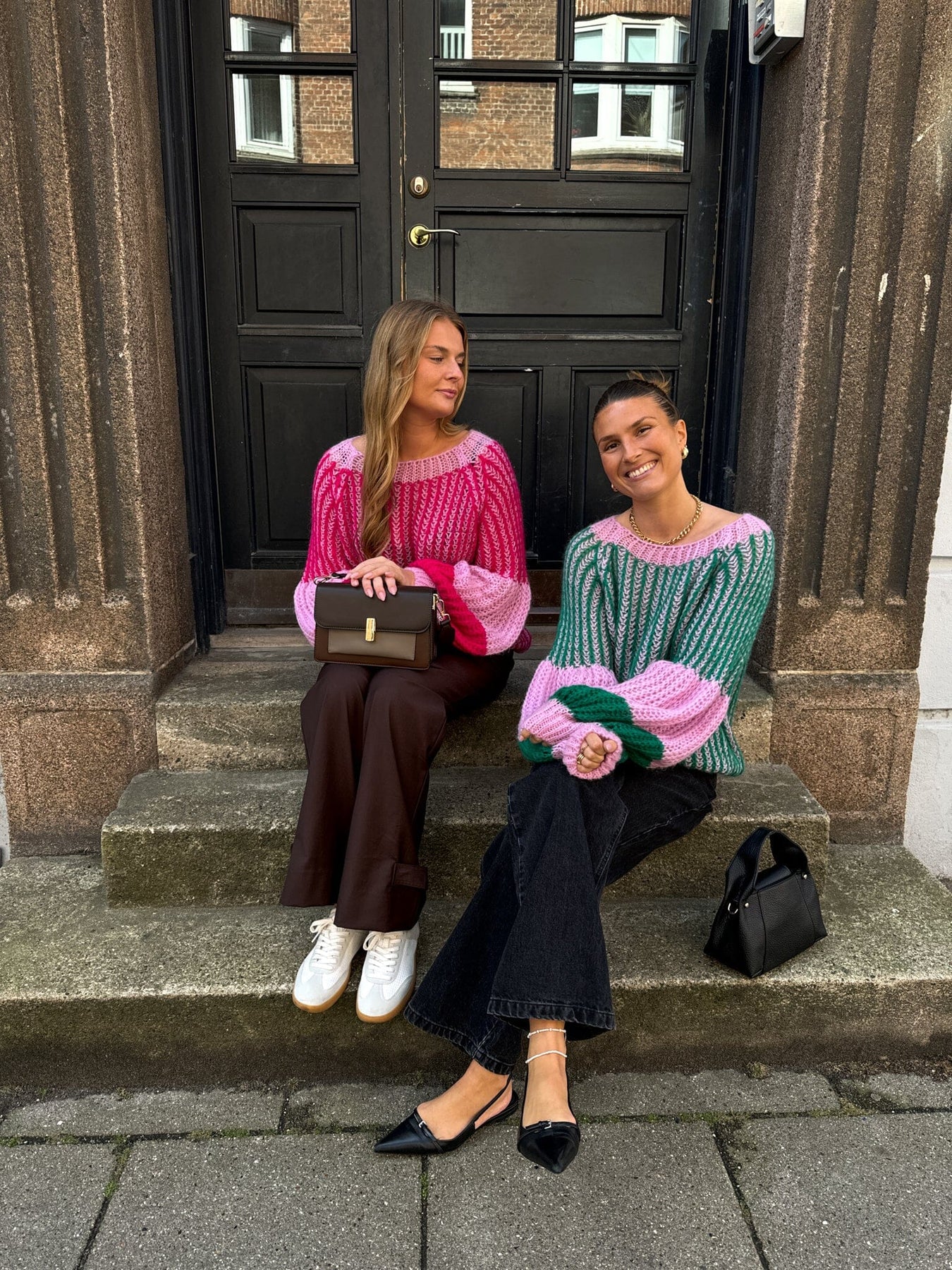 Noella Liana Knit Sweater 1063 green bubblegum