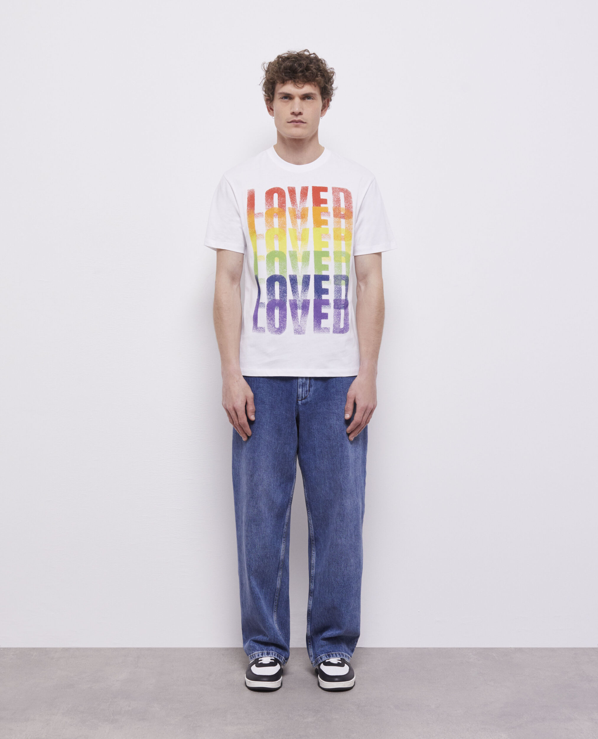 T-shirt Pride blanc