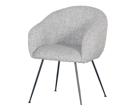 CONCEPT1 - Chaise Vadim gris clair tissu