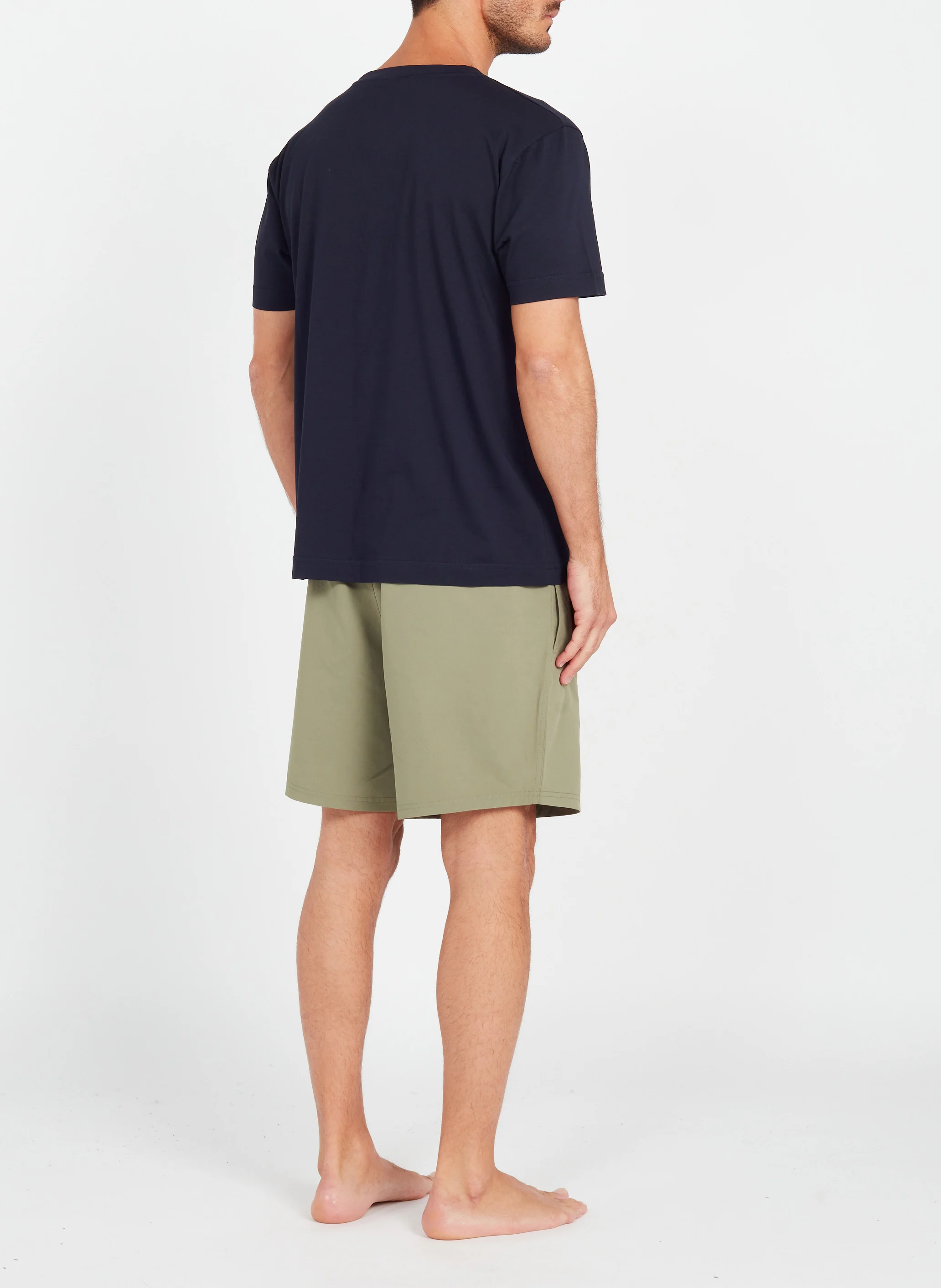 Tee-shirt col rond regular-fit en coton | Bleu