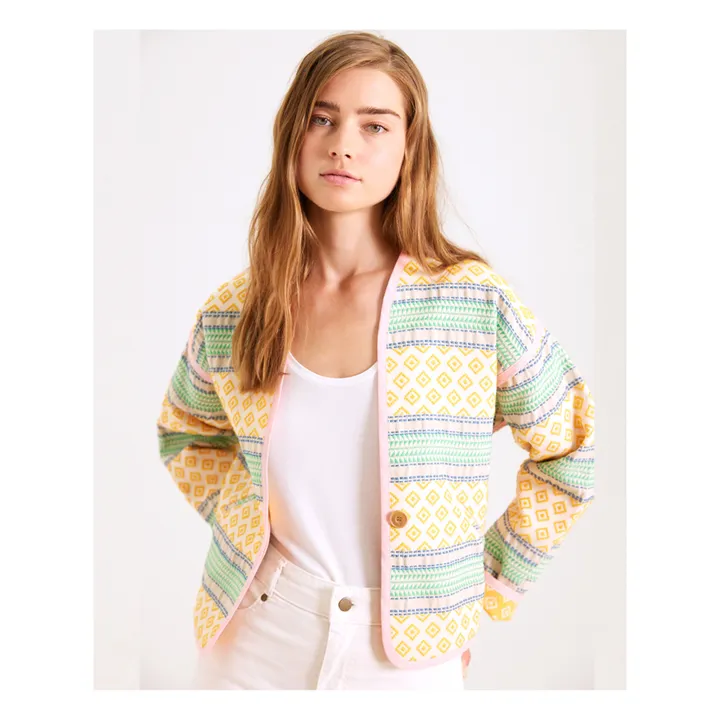Sacrécoeur Veste Daria Jacquard | Jaune