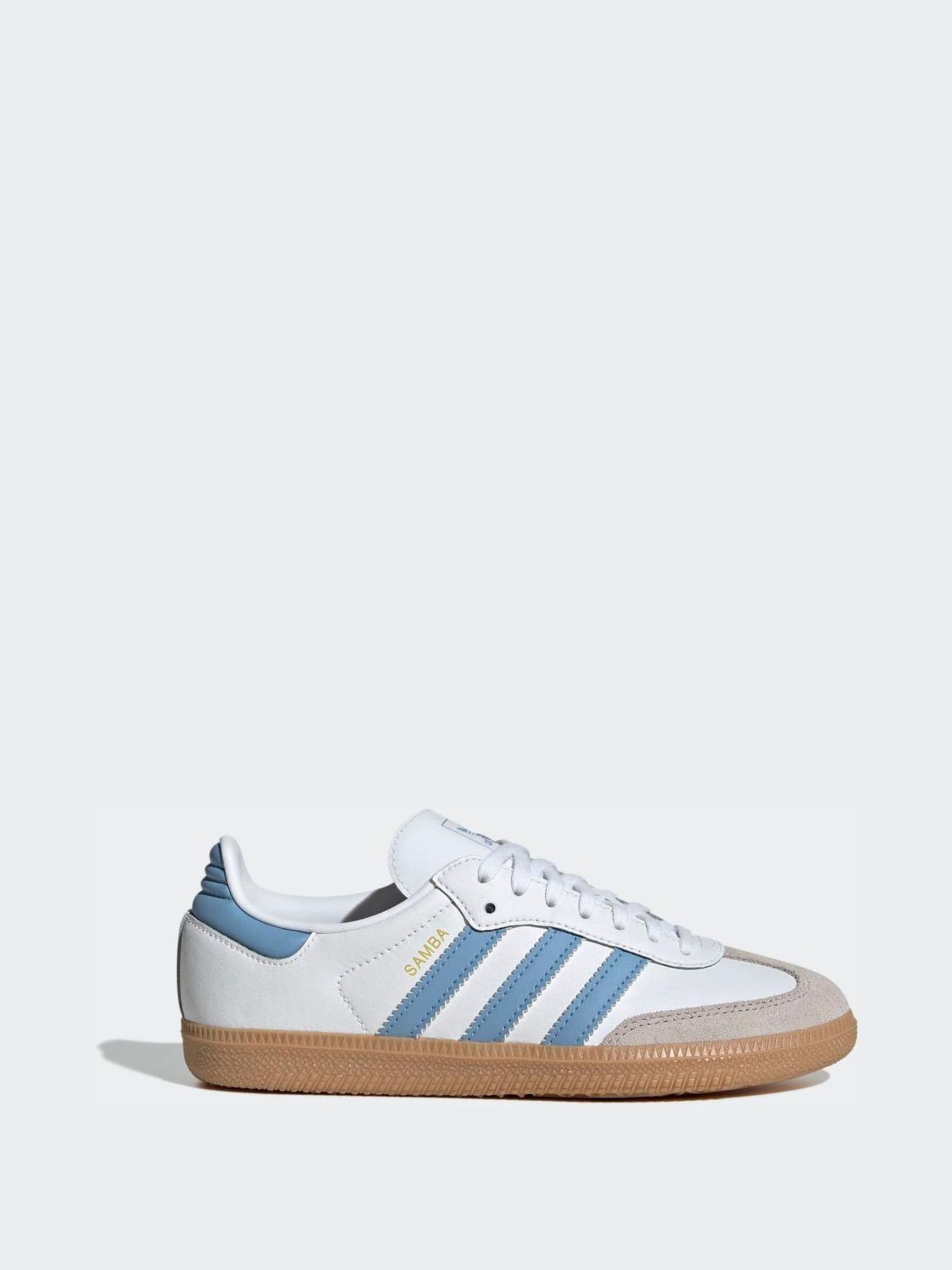 Wit/blauw/grijs - adidas Originals Samba OG Junior Trainers