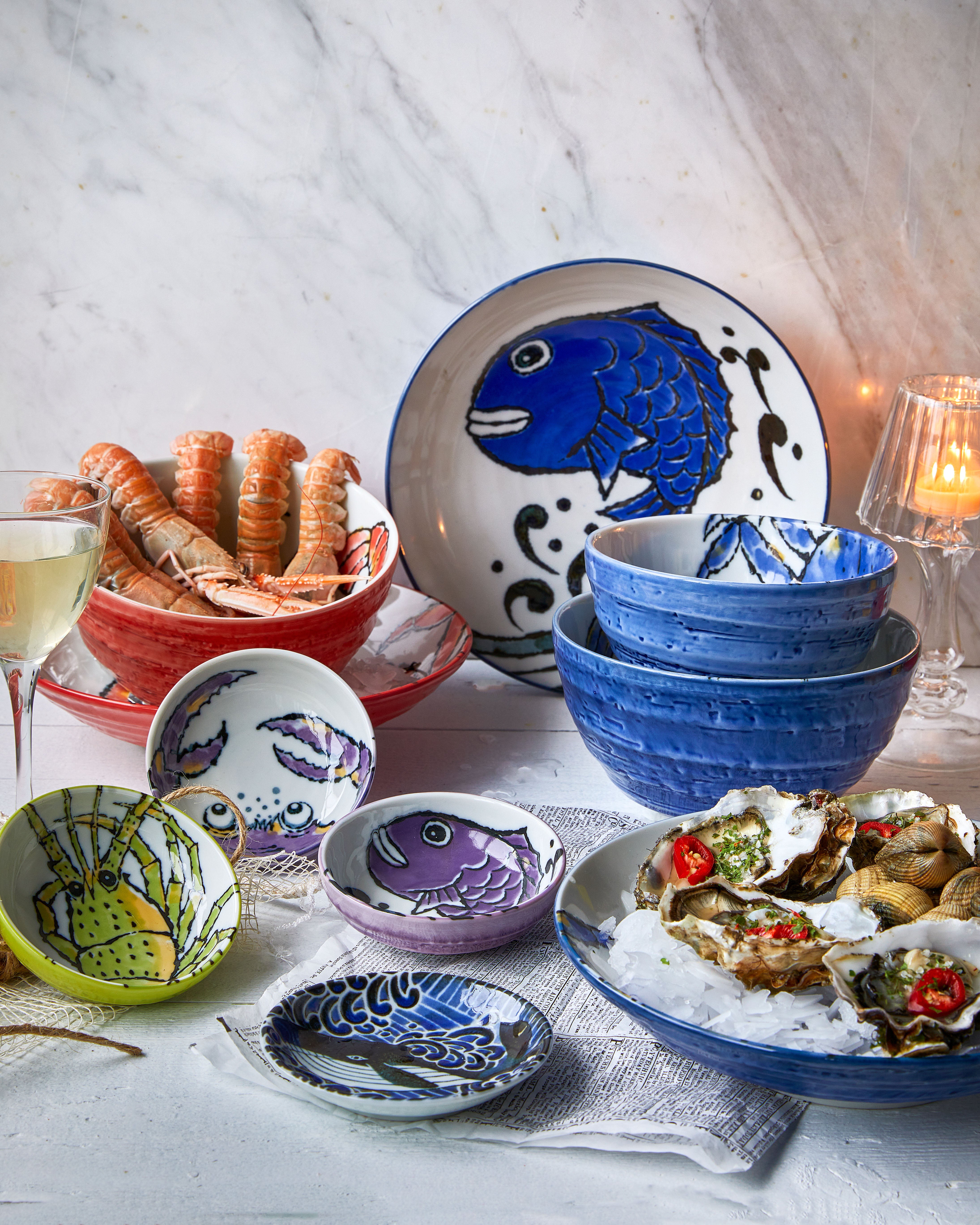 Tokyo Design Studio  Seafood skål, Lobster Red - 500 ml.