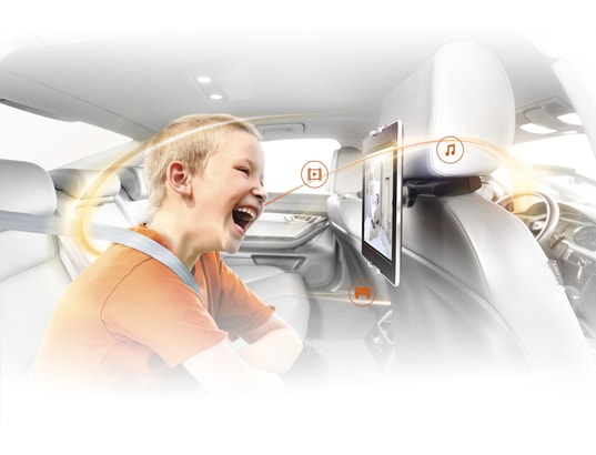 VOGEL'S - Support tablette tactile TMS 1020 - Fixation appui tête voiture