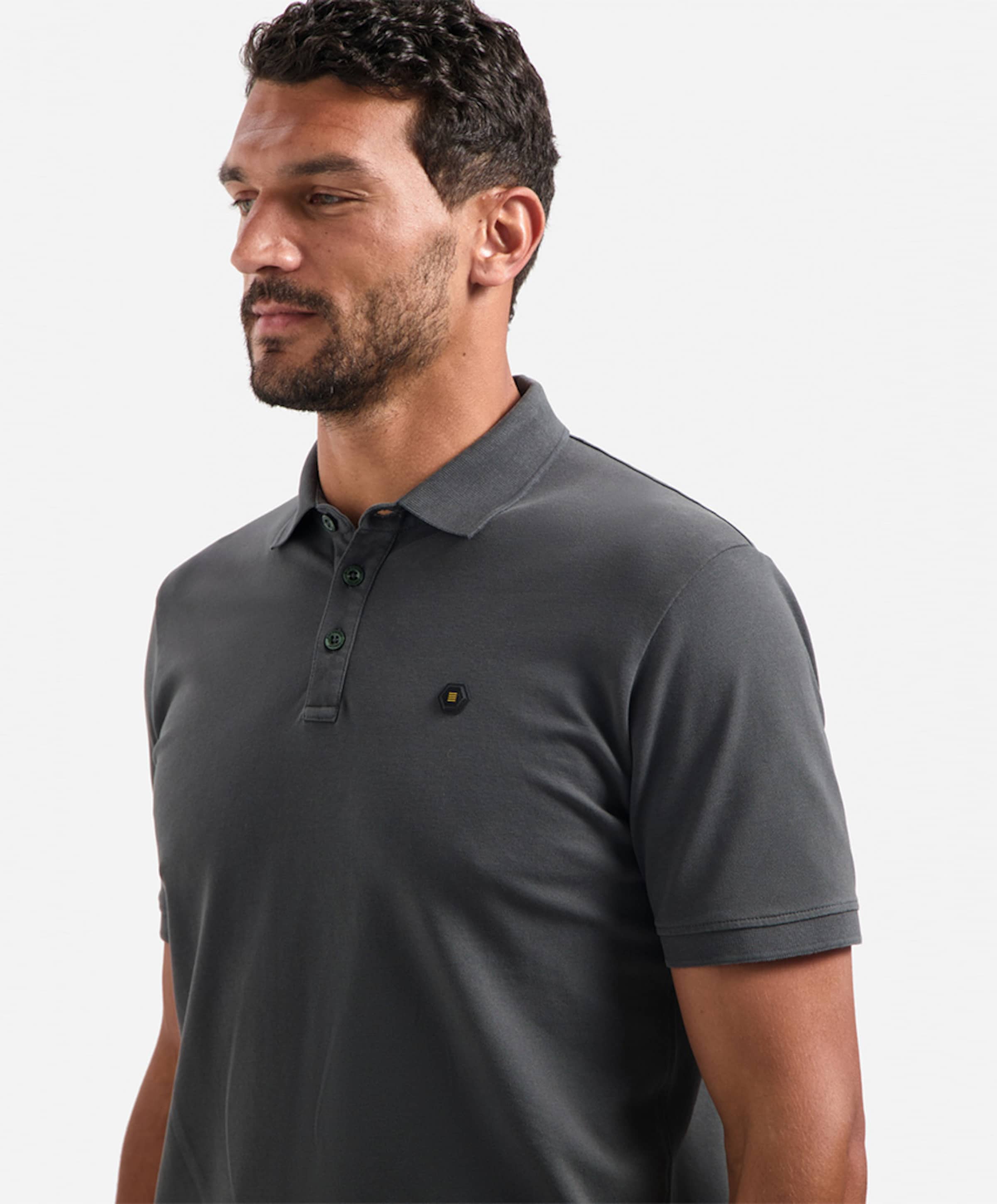 No Excess Heren polo grijs