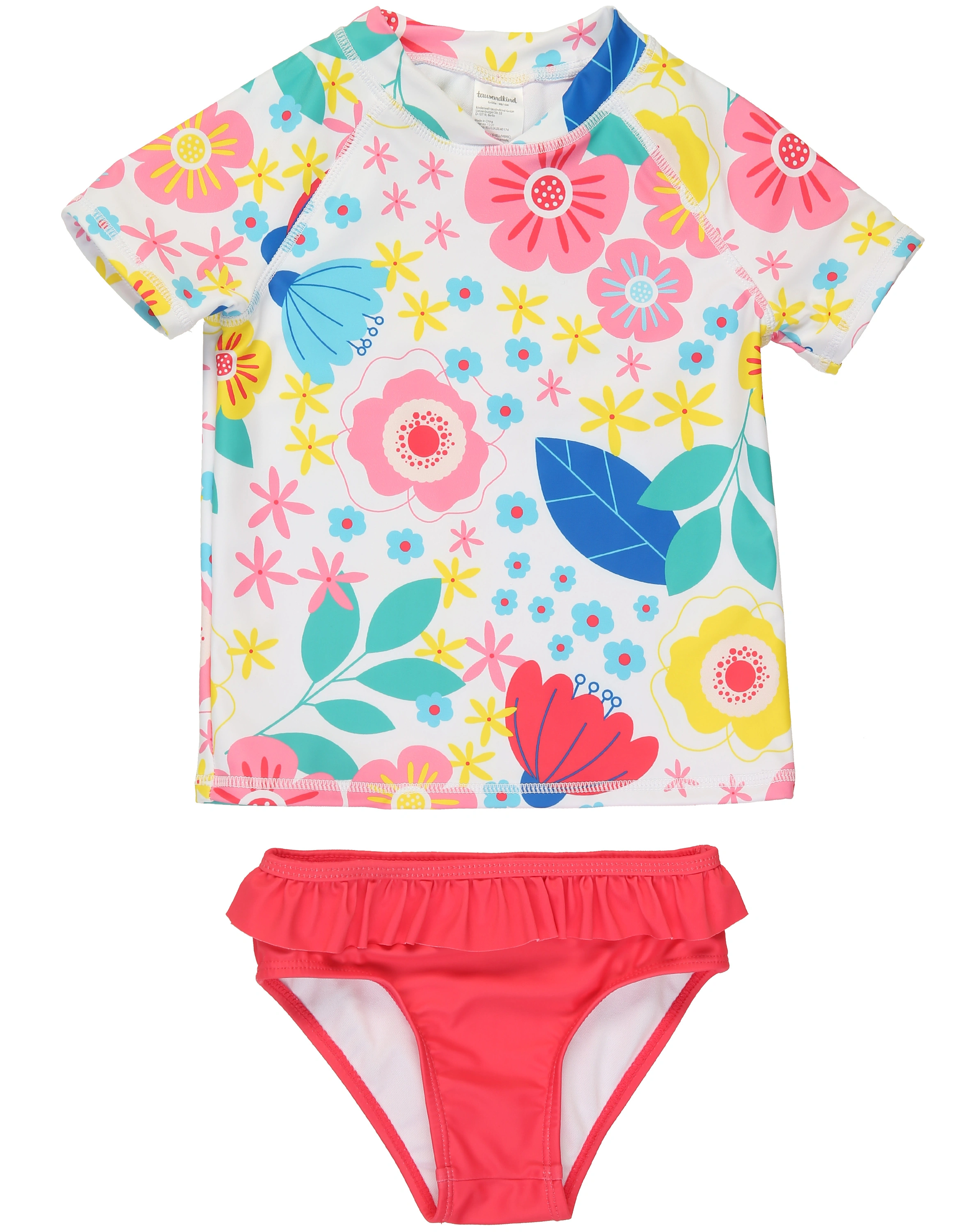Schwimm-Set FLOWER POWER 2-teilig in bunt/pink