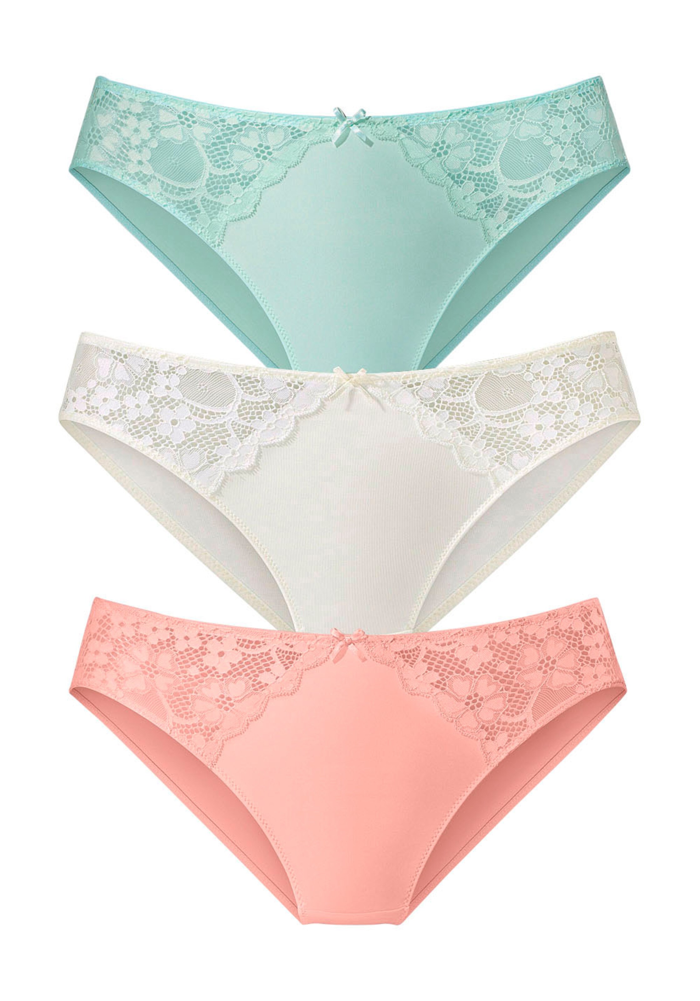 petite fleur Slip in pfirsich+mint+creme