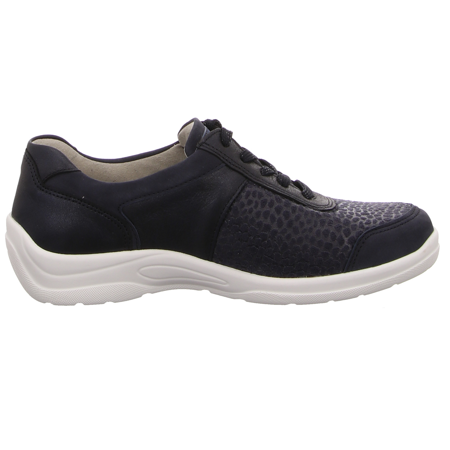 Waldläufer Schnürhalbschuh blau