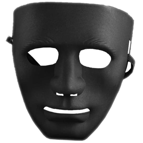 3 -pakk svart maske - dekorere farge - Halloween fest maskert