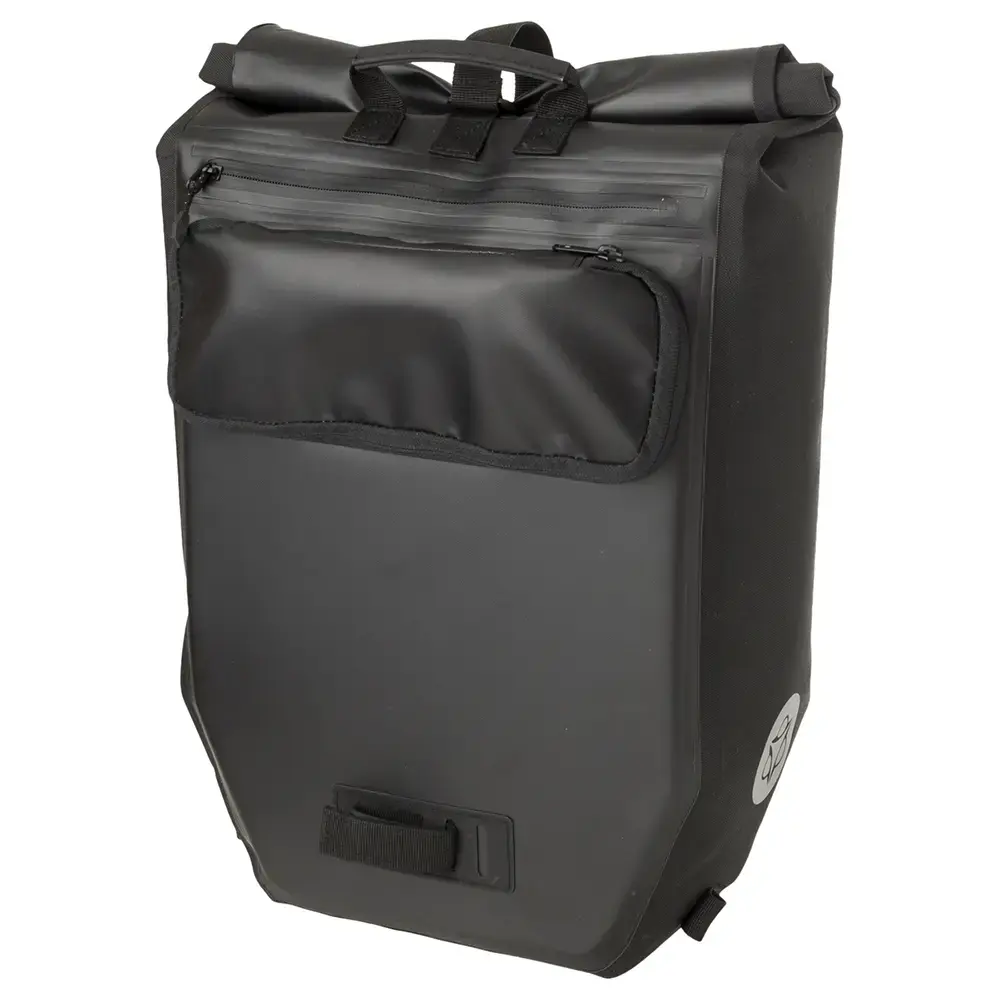 AGU Clean Single Shelter Click'nGo Large 21L Fietstas/Rugzak Zwart