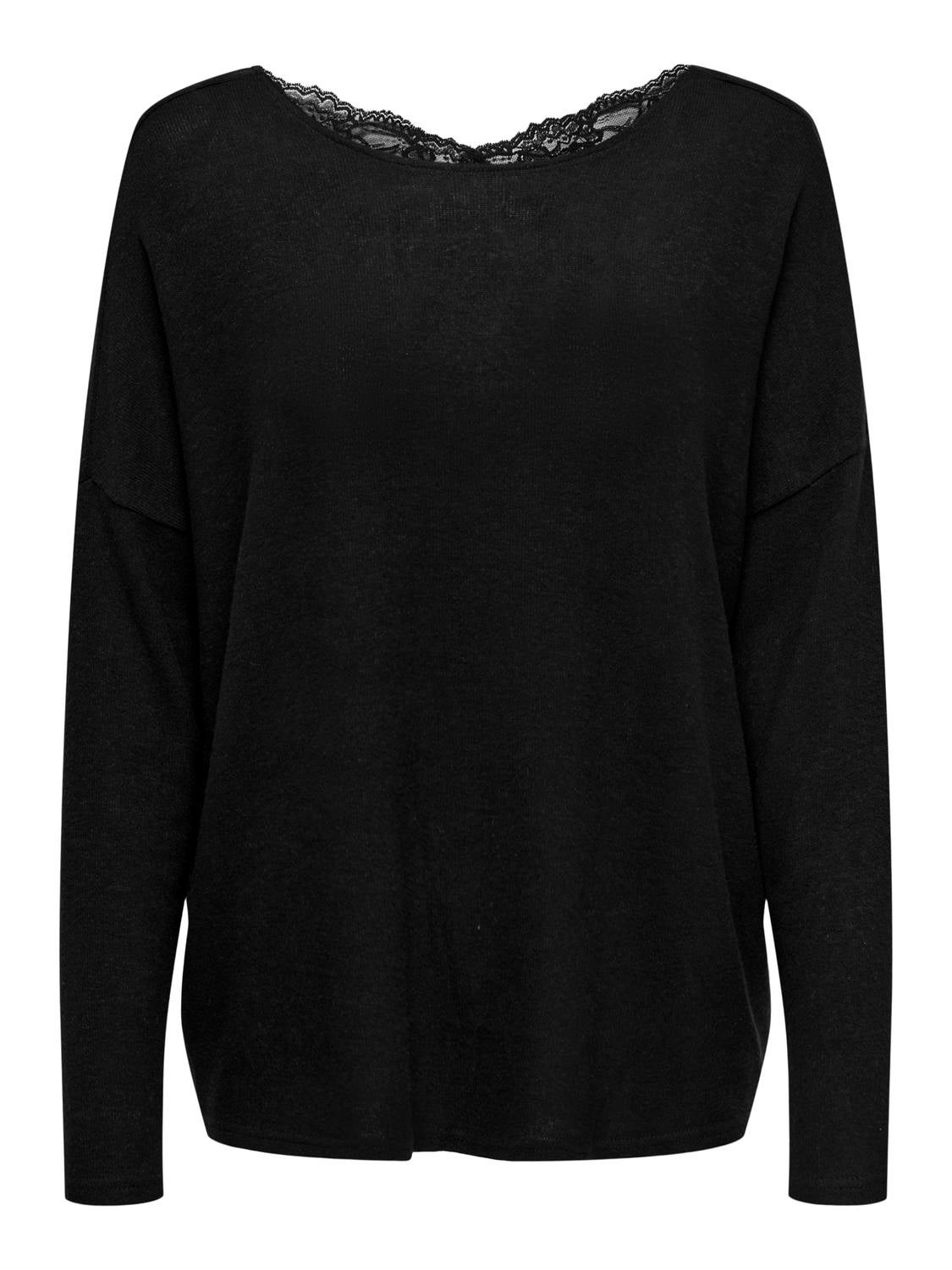 ONLKLEO Strickpullover Black