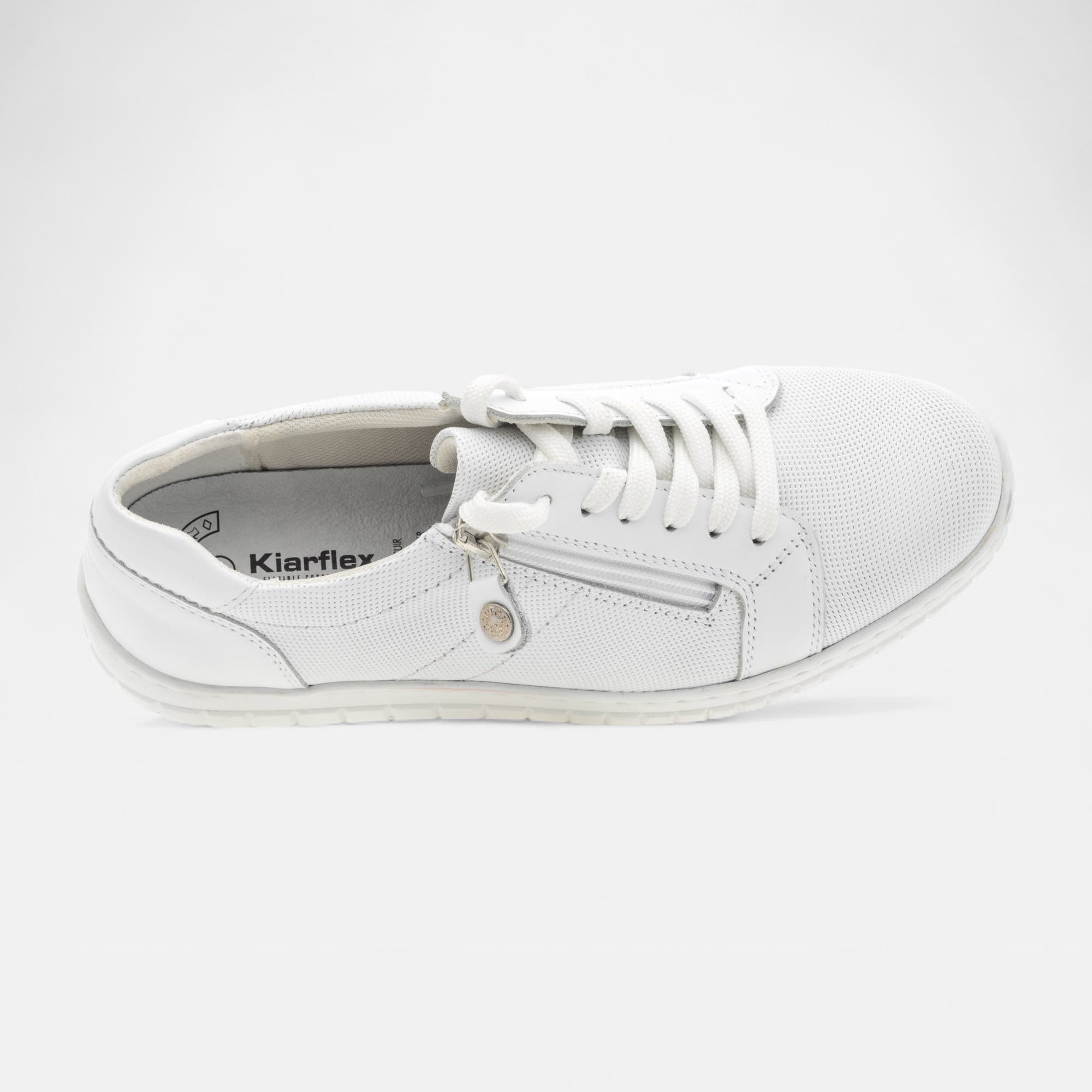 Baskets basses Femme en cuir blanc