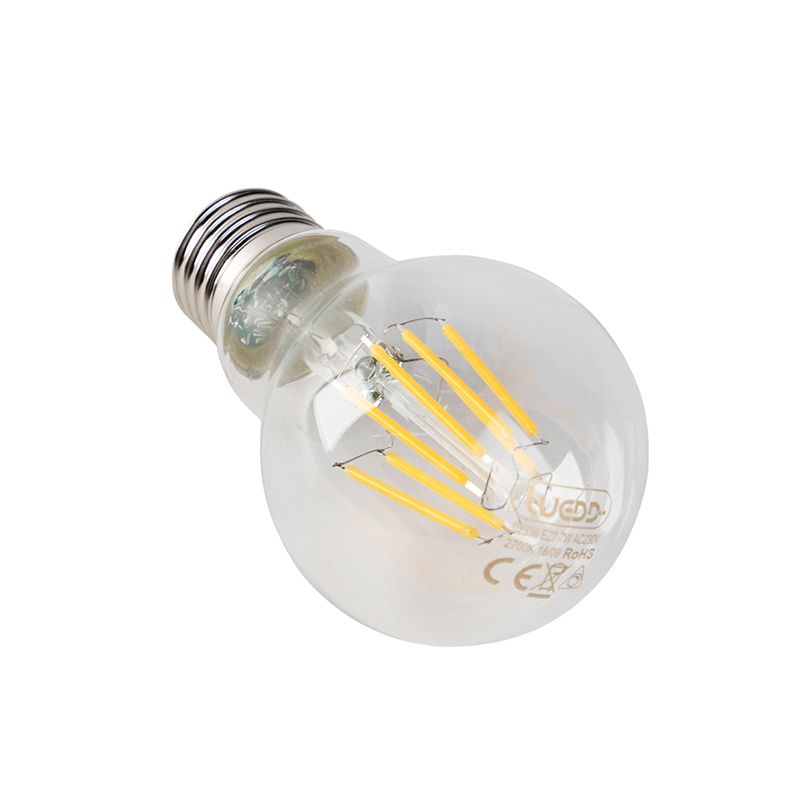 Set van 5 dimbare E27 LED lampen helder 7W 806 lm 2700K