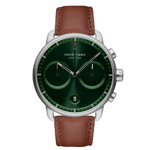 Nordgreen Pioneer PI42SILEBRGS Herreur, Stål, 42 mm