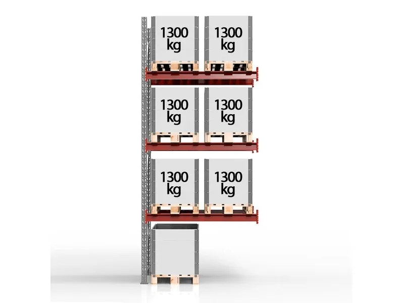 Pallereol Følgesektion 3500x1850mm 2x1300 kg