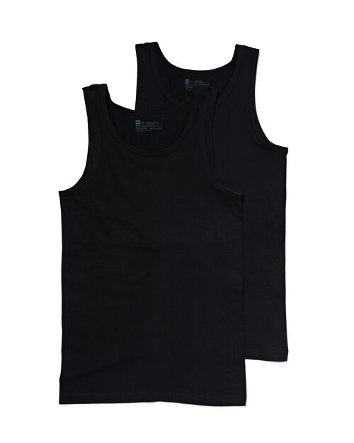 Lot de 2 maillots de corps pour homme noir