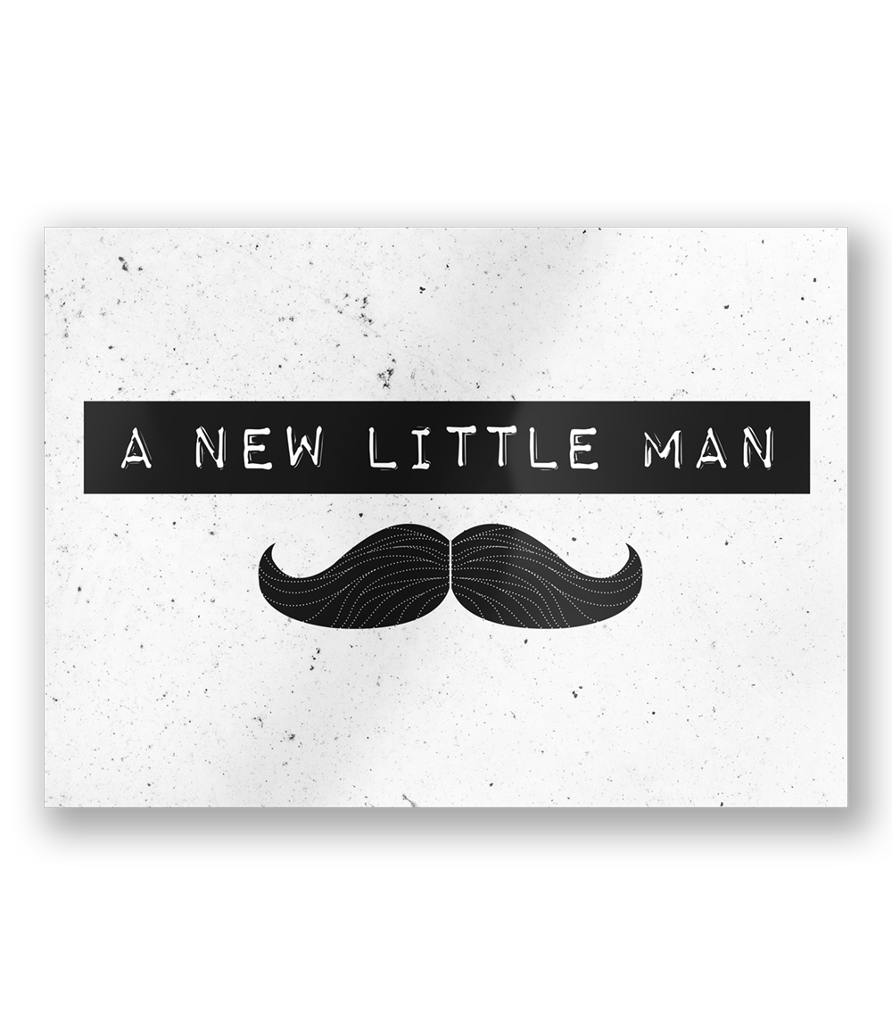 Wenskaart Little Man 15cm
