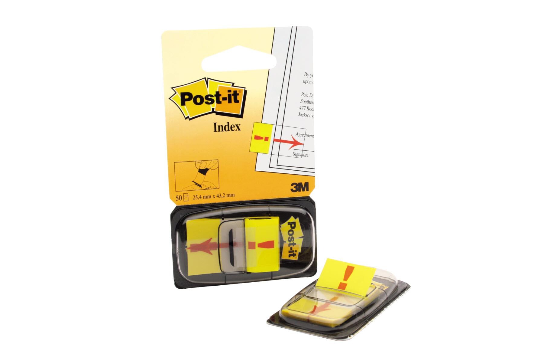 Page Marker Post-it Index Ausrufezeichen, 50 StückPost-it Index Marker Ausrufezeichen