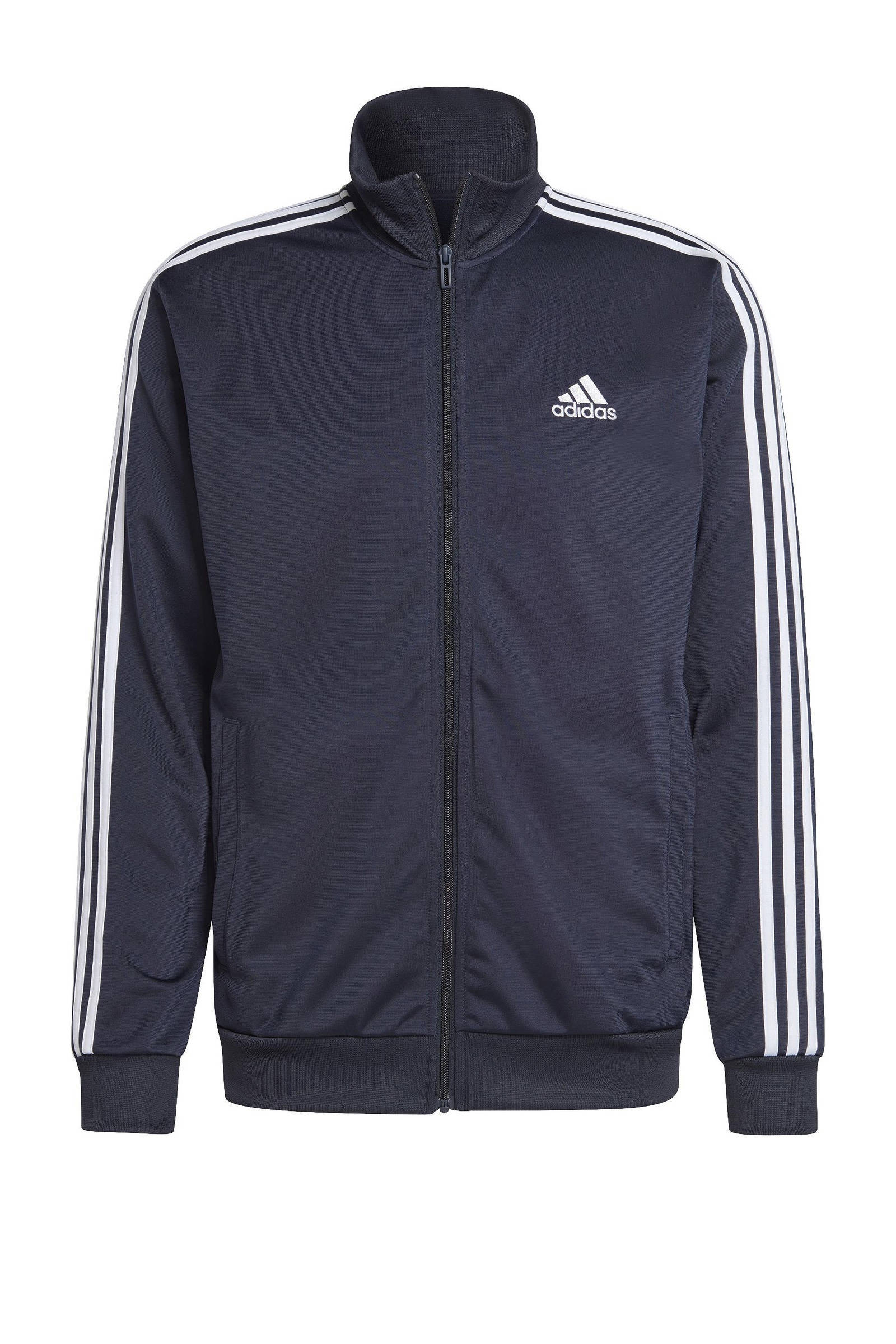 adidas trainingspak donkerblauw/wit