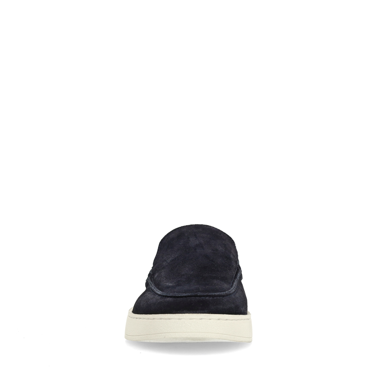 Donkerblauwe suède loafers