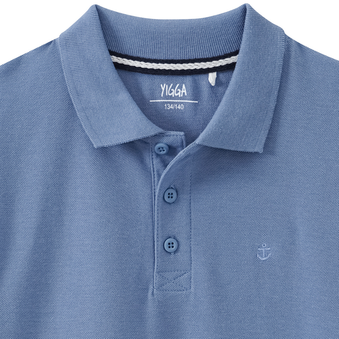 Yigga Jungen Poloshirt in Piqué-Qualität blau