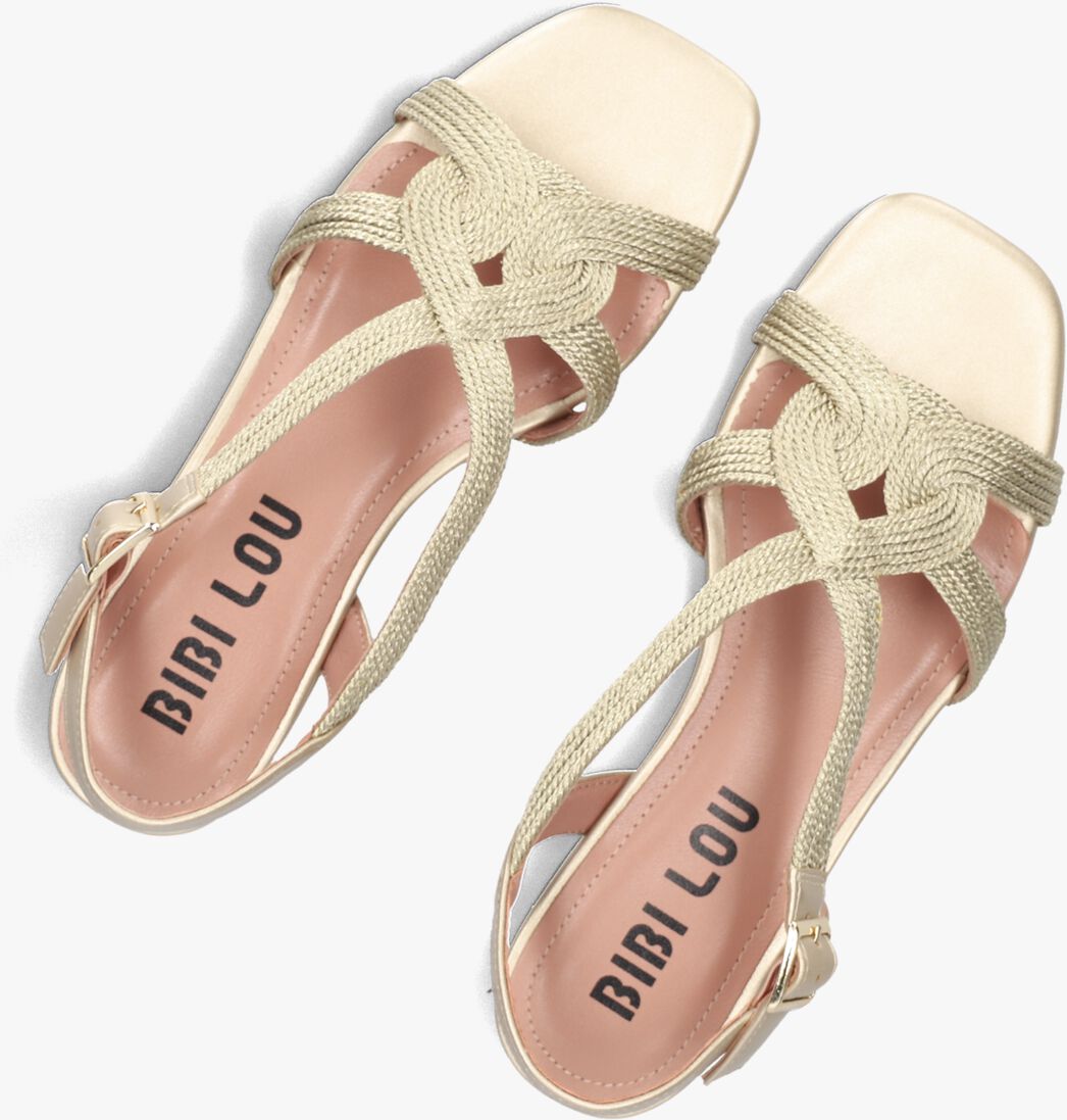 goudkleurig bibi lou platte sandalen 853z94hg