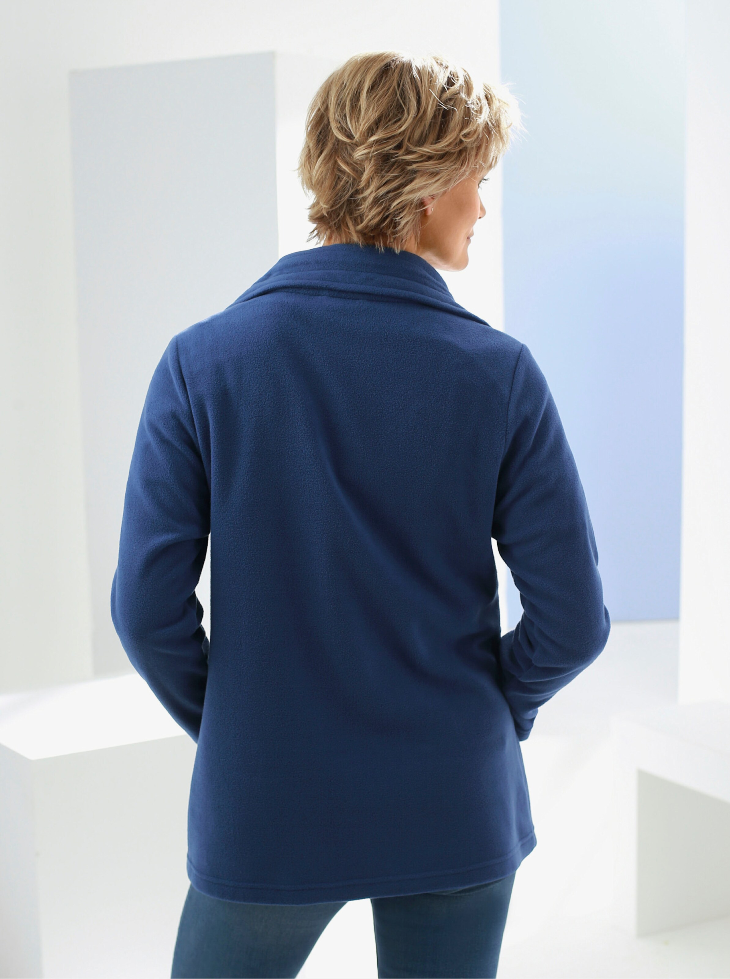 Fleecejacke mit 2-Wege-Reißverschluss