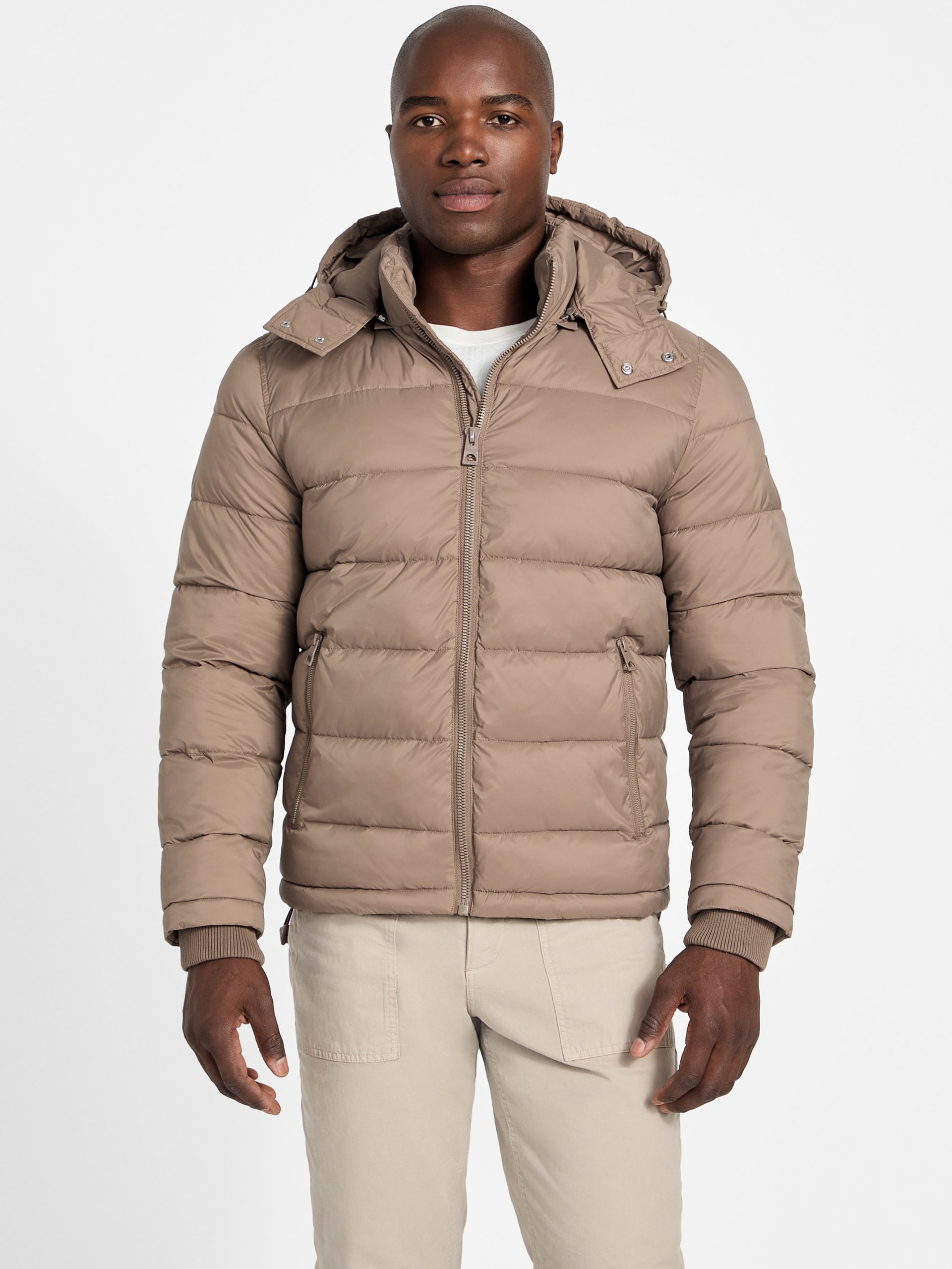 Jaqueta puffer de nylon fosco Glacier