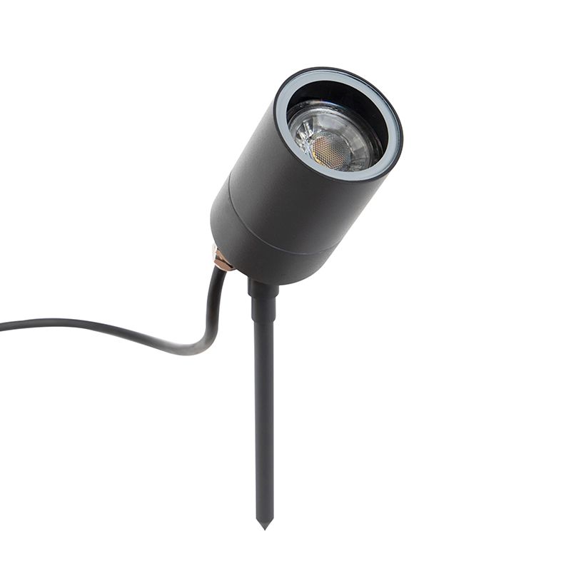 Smart moderne prikspot antraciet IP44 incl. wifi GU10 - Solo