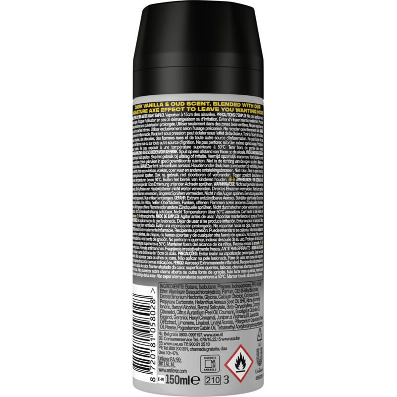 Axe Gold anti-transpirant spray