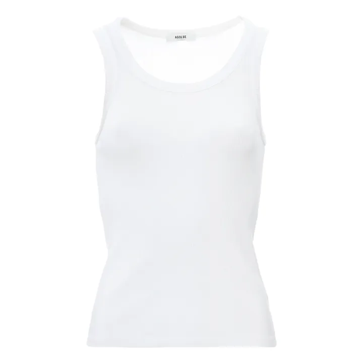 Agolde Débardeur Poppy Coton Bio | Blanc