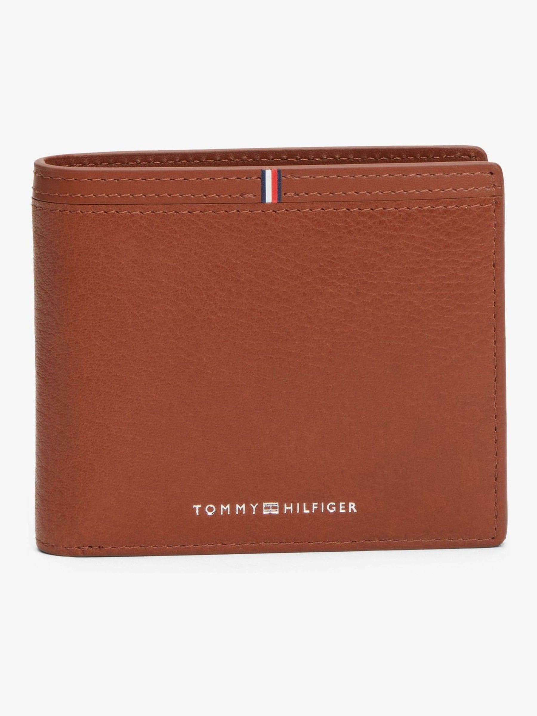 Tommy Hilfiger Corporate Logo Leather Flap Bifold Wallet