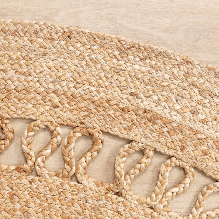 Jute vloerkleed - Fair Rond Rotan Naturel | Bohemian
